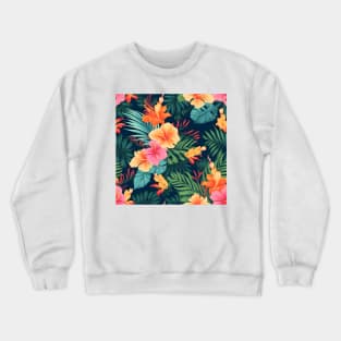 Tropical Flowers Pattern 10 Crewneck Sweatshirt